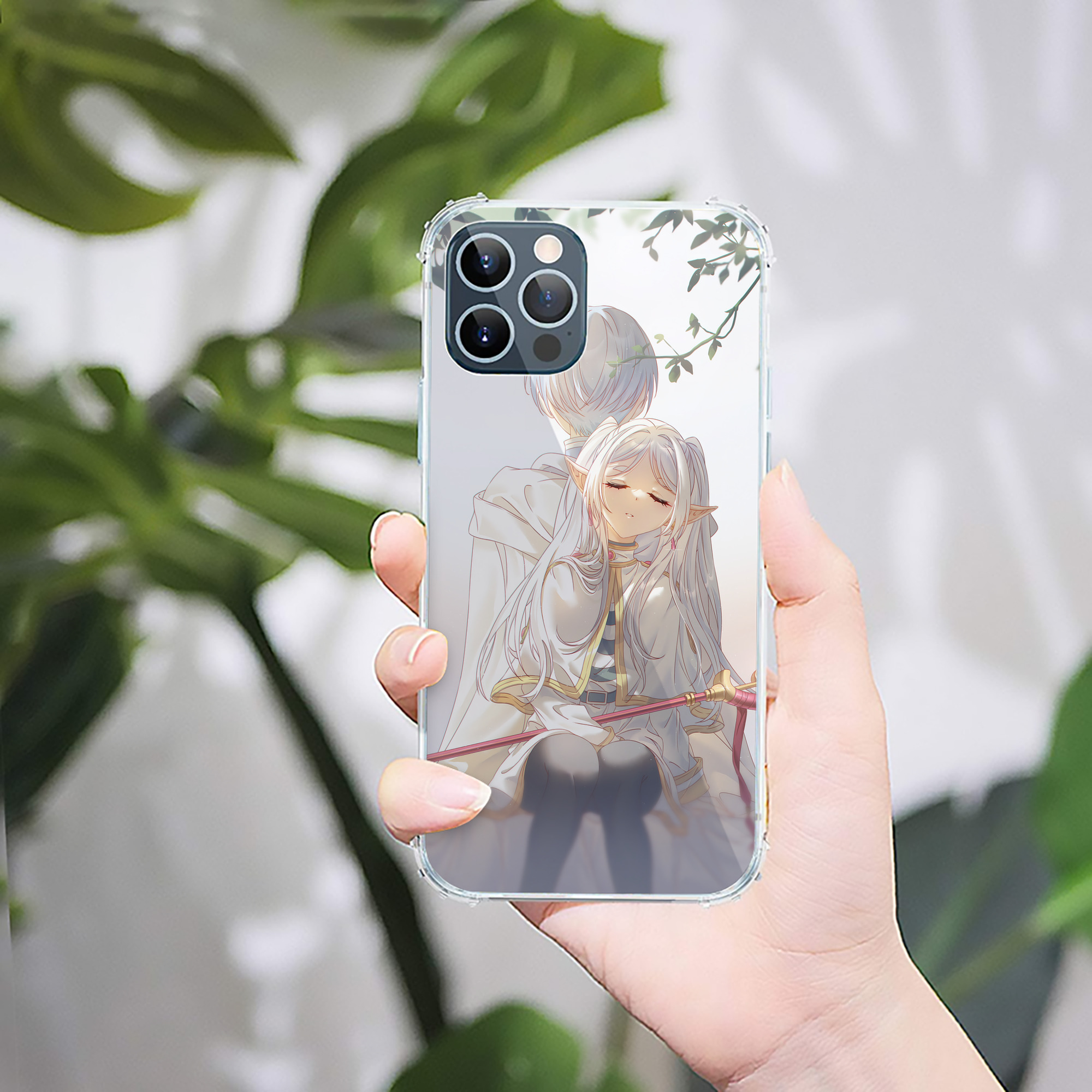 （画像用） 葬送のフリーレン Frieren 【iPhone 12シリーズ対応】透明スマホケース（クリアソフトケース）